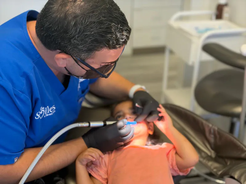 Dr. Sepehr Nassiripour providing gentle cavity treatment